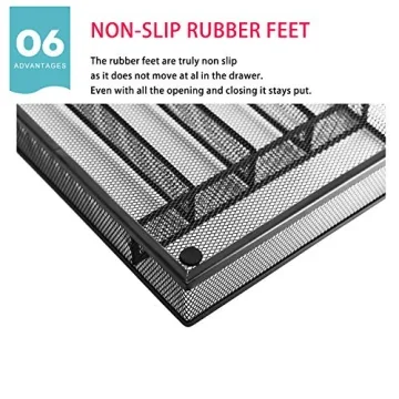 JANE EYRE Utensil Drawer Organizer for Classy Kitchen Storage