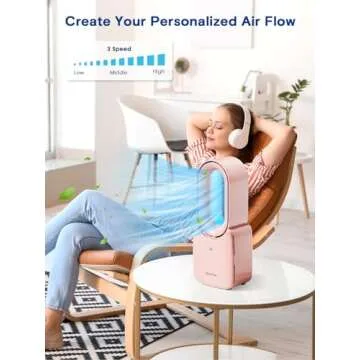 Let'me Desk Fan: Stylish & Quiet Bladeless Mini Fan