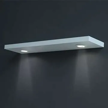 48 Inch Touch-Sensing LED Floating Shelf for Home Use