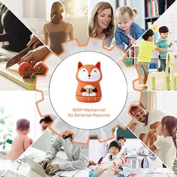 ELE DEPI 2 Pack Cute Kids Kitchen Timer for Cooking