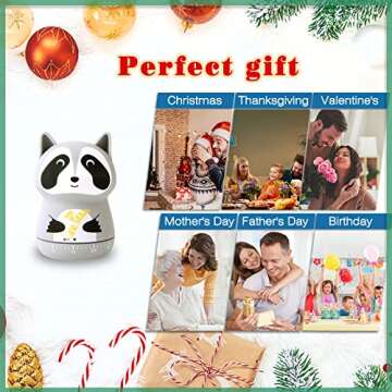 ELE DEPI 2 Pack Cute Kids Kitchen Timer for Cooking