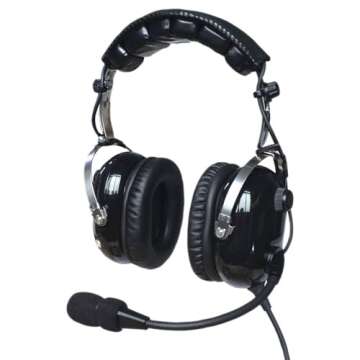 UFQ A28 ANR Aviation Headset - Active Noise Reduction & Hi-Fi Sound Quality