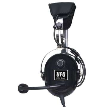 UFQ A28 ANR Aviation Headset with MP3 Input & High-Quality Sound