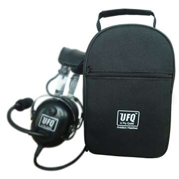 UFQ A28 ANR Aviation Headset with MP3 Input & High-Quality Sound