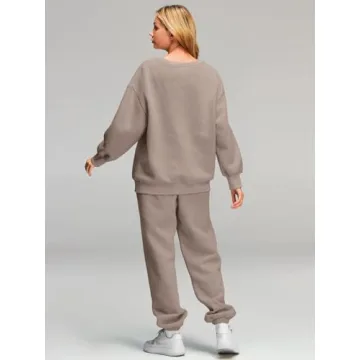 AUTOMET Women's Cozy 2-Piece Sweatsuit Set for Fall