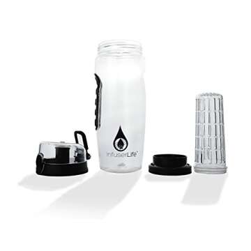 InfuserLife Water Bottle - Best Infuser Water Bottle - Leakproof - Add Your Favorite Fruits or Vegetables to ramp up Your Daily Water Intake! Large 32 oz. - Easy to Use Design - Aids in Weight Loss