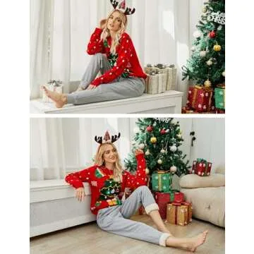 Yeokou Women's Sherpa Lined Winter Sweatpants in Light Grey