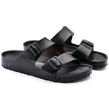 Birkenstock Men's Arizona EVA Sandals, Black, 9 Medium US