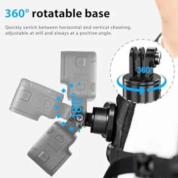 STARTRC OSMO Pocket 3 360° Rotation Backpack Clip Mount Shoulder Strap Accessories for DJI Pocket 3/OSMO Pocket 3/Action Cameras