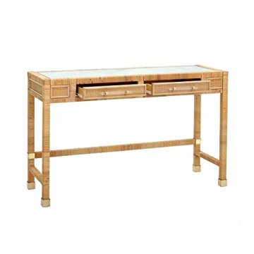 Elegant Tov Furniture Amara Natural Rattan Desk