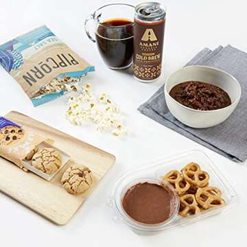 Black Owned Snack Box (6 Count) Healthy Products, Corporate Employee Appreciation Baskets for Business, Client Recognition, Health Nutritious Snacks, Variety Gift Box