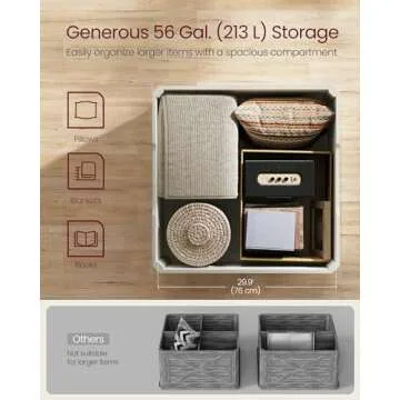 VASAGLE Farmhouse Coffee Table with Storage, Square Coffee Table for Living Room, Center Table with Flip-Top Lids, Honey Brown and Rustic White ULCT232W73