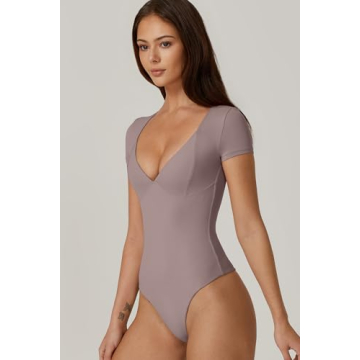 QINSEN Summer Bodysuit - Stylish V Neck for Women