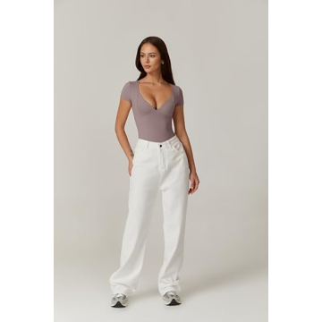 QINSEN Summer Bodysuit - Stylish V Neck for Women