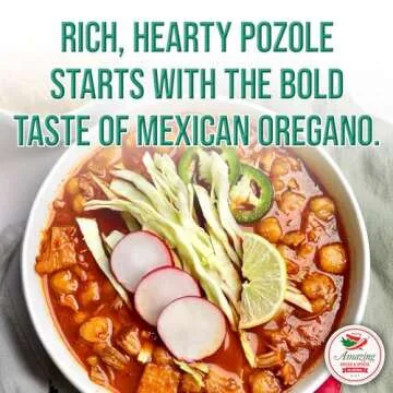 Dried Mexican Oregano (4 oz) – Fresh and Fragrant - Dried Whole Leaves – Great in Mexican Recipes like Pasole, Stews, Salsa, Meats, Enchiladas. Resealable Bag. By Amazing Chiles and Spices.