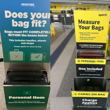 Take OFF Luggage 18 Inch Personal Item Removable Wheels Suitcase 2.0 XL (Slightly Larger) Converts from Carry-On into Under the Seat Luggage and fits Sizers 18x14x8 Inches