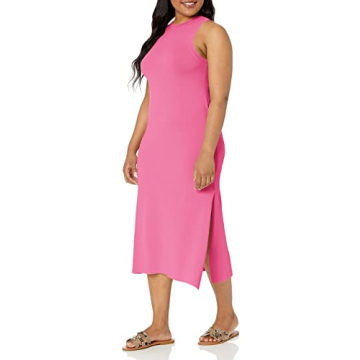 Elegant Gabriela High Neck Side Slit Maxi Dress for Women