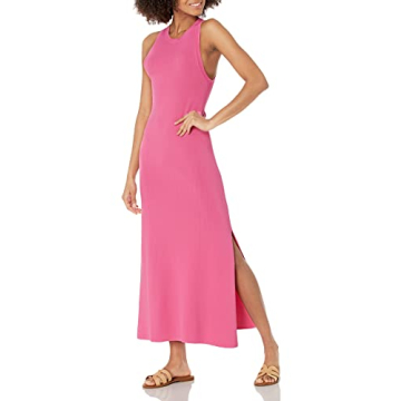 Elegant Gabriela High Neck Side Slit Maxi Dress for Women