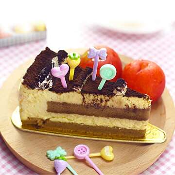 Animal Fruit Food Picks 38PCS, Bento Box Picks, LKAKA Mini Cartoon Animal Food Toothpicks, Lunch Bento Forks Picks for Kids