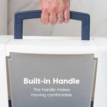 IRIS USA Cat Litter Box with Handle and Scoop for Easy Use