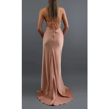 Elegant Mermaid Satin Prom Dress for Women