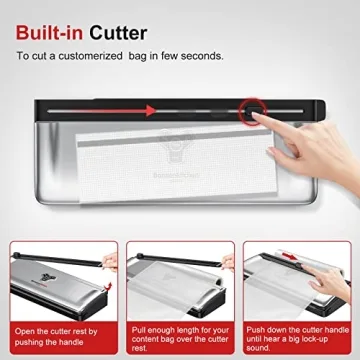 Bonsenkitchen Compact Vacuum Sealer for Dry & Moist Foods