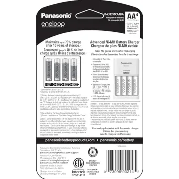 Panasonic eneloop Rechargeable Batteries & Charger Pack