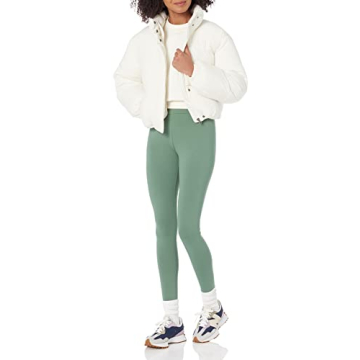 Stylish Women's Cropped Puffer Jacket - Warm & Fashionable