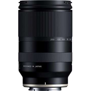 Tamron 28-200 F/2.8-5.6 Di III RXD for Sony Mirrorless Full Frame/APS-C E-Mount, Model Number: AFA071S700, Black