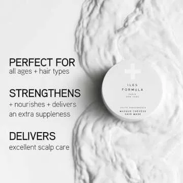 ILES FORMULA Haute Performance Hair Mask - Strengthen and Nourish All Hair Types - For Healthy Hair & Scalp + Color Safe (6.4 Oz)