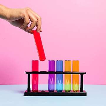 Juvale Test Tubes and Rack for Parties and Gardening