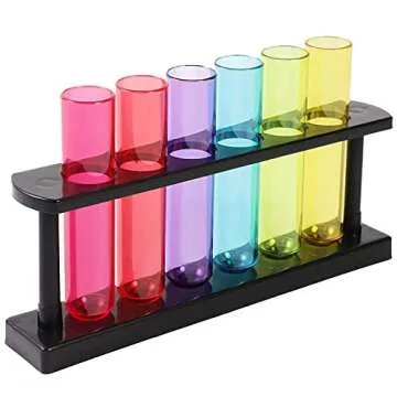 Juvale Test Tubes and Rack for Parties and Gardening