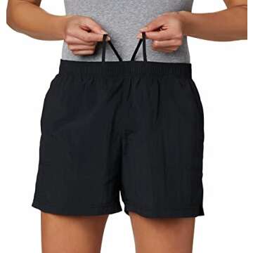 Columbia Women's Standard Sandy River Short, Black, Medium x 3