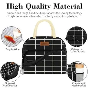 Stylish Coobiiya Lunch Bag for Work, Office & Travel