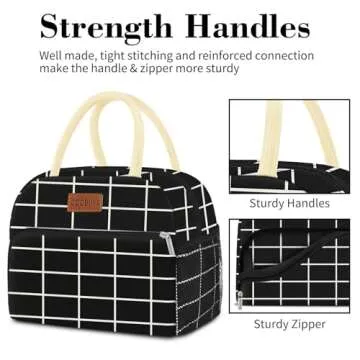 Stylish Coobiiya Lunch Bag for Work, Office & Travel