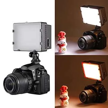 Neewer CN-216 216PCS LED Dimmable Ultra High Power Panel Digital Camera / Camcorder Video Light, LED Light for Canon, Nikon, Pentax, Panasonic, SONY, Samsung and Olympus Digital SLR Cameras