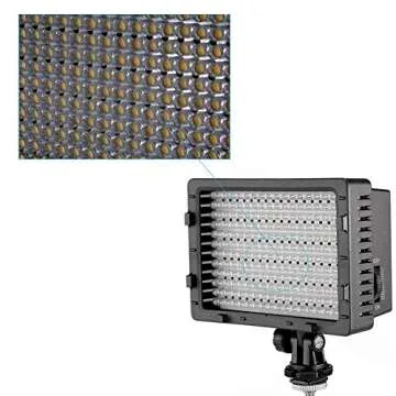 Neewer CN-216 216PCS LED Dimmable Ultra High Power Panel Digital Camera / Camcorder Video Light, LED Light for Canon, Nikon, Pentax, Panasonic, SONY, Samsung and Olympus Digital SLR Cameras