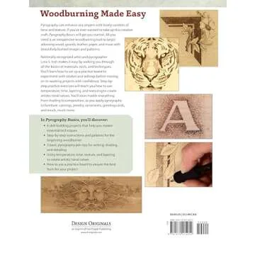 Pyrography Basics: Techniques and Exercises for Beginners (Design Originals) Patterns for Woodburnin...