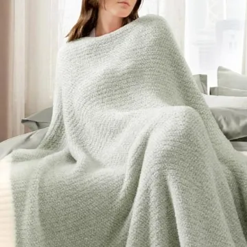 Snuggle Sac Heather Sage Green Throw Blanket for All Seasons