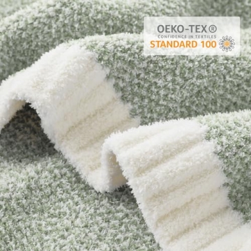 Snuggle Sac Heather Sage Green Throw Blanket for All Seasons