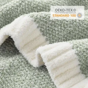 Snuggle Sac Heather Sage Green Throw Blanket for All Seasons