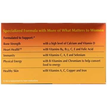 One A Day Women’s Multivitamin, Supplement with Vitamin A, Vitamin C, Vitamin D, Vitamin E and Zinc for Immune Health Support, B12, Biotin, Calcium & More, 100 count