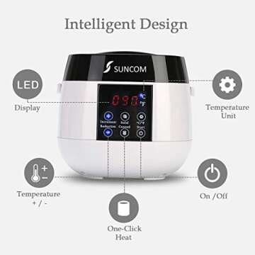 Wax Warmer Hair Removal Kit for Painless Waxing