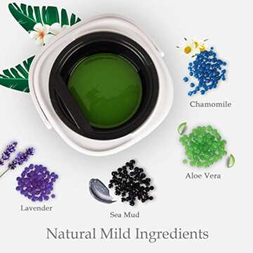 Wax Warmer Hair Removal Kit for Painless Waxing