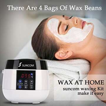 Wax Warmer Hair Removal Kit for Painless Waxing