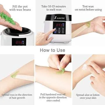 Wax Warmer Hair Removal Kit for Painless Waxing