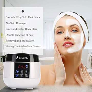 Wax Warmer Hair Removal Kit for Painless Waxing