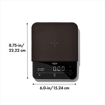 OXO BREW Precision Coffee Scale with Timer, Black