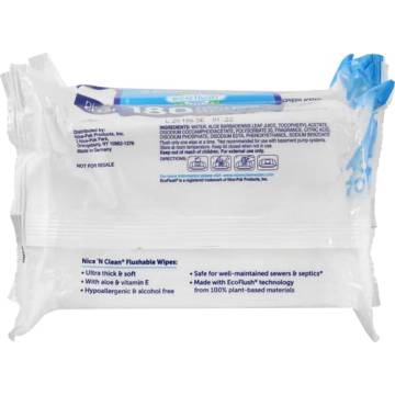 Nice 'n Clean Adult Flushable Wipes – Gentle & Eco-Friendly