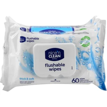 Nice 'n Clean Adult Flushable Wipes – Gentle & Eco-Friendly